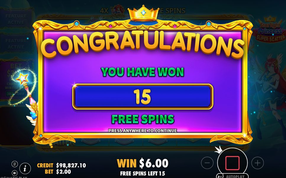 Free Spins round with the TOTAL MULTIPLIER accumulator
