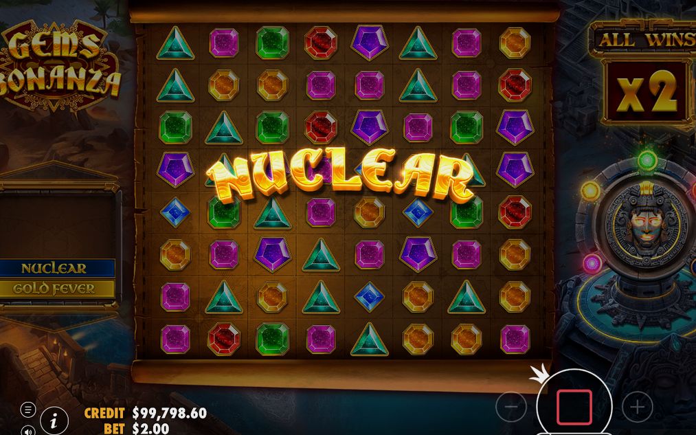 Spin modifier in play during a Gold Fever level