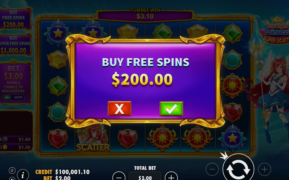 Magenta Super Free Spins grid with its multiply header